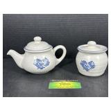 Pfaltzgraff kettle and Sugar container