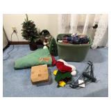 Tote Of Christmas Decor