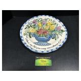 Painted Flower Bouquet Plate