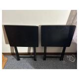 2 Black TV Trays
