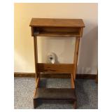 Wooden Prayer Kneeler with Cushion