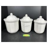 Pfaltzgraff drygoods canisters