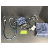 Blood pressure cuff and stethoscopes