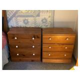 Two Wooden nightstand With Drawers
