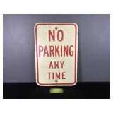 No Parking Anytime Metal Sign