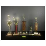 5 Baseball, Golf, and Tennis Trophies