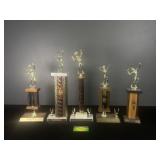 5 Tennis Trophies