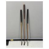 R. Clarkson Vintage Wooden Iron Golf Clubs