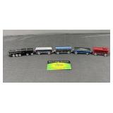 Metal Toy Train Set with 5 Cars