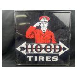 Hood Tires metal sign