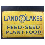 Land O Lake metal sign