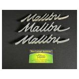 3 Chevrolet Malibu Script Emblems