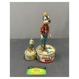 Marx 1946 Tin Goofy & Donald Duck Wind Up Toy