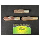 3 Du Pont Pocket Knives