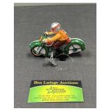 Vintage Tin Motorcycle Wind Up Toy