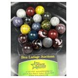 Speckled Confetti Swirl Art Glass Marbles