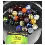 Mixed Swirl & Patch Glass Marbles