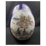 Asian inspire porcelain egg decor