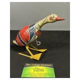 Vintage Tin Lithograph Duck Wind-Up Toy