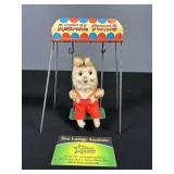 Animal Swing Tin Toy with Bunny Figure