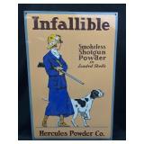 Hercules Powder Co. metal sign