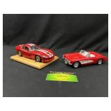 Burago Viper gts coupe and 1957 Corvette