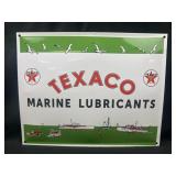 Texaco Marine Lubricants Metal Sign