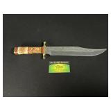 Custom Damascus Steel Bowie Knife