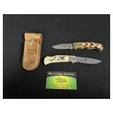 Sauer Folding Knives & Leather Pouch