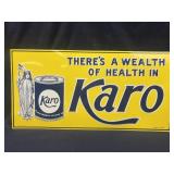 Karo corn products metal sign