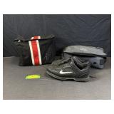 Nike Golf Shoes-Size 8.5W & Bags