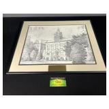 SIU Old Main Alumni of the Year Pen on Paper Art