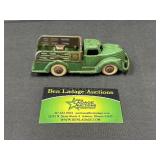 Cast Iron Arcade Green Truck Toy
