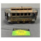 Cast Iron Trolley Toy  Arcade Style