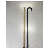 Two wooden canes