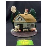 Cast Iron barn with animals doorstop