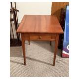 Wooden Side Table with Drawer