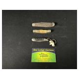 3 Small Pocket Knives