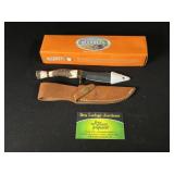 Marbles Knife with Bone Like Handle