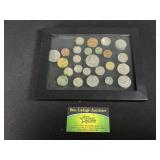 Display Case of Foreign Coins