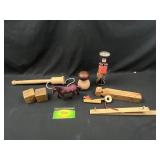 Wooden train whistle and more