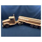 Texaco Wooden Truck & Trailer Model