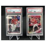 Panini & Topps Mike Trout 2018, 2025 PSA Graded