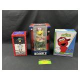 Fredbird, Cousin Freddie & Elmo Bobble Heads
