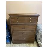 Wooden Dresser with Brass Accents