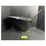 Antique Coal Bucket and Scoop