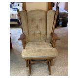 Vintage Wooden Glider Rocker