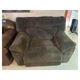 Brown Fabric Recliner Chair