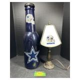 Dallas Cowboys Coin Bank and Lamp