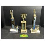 3 Sangamon County Snow Rodeo Trophies